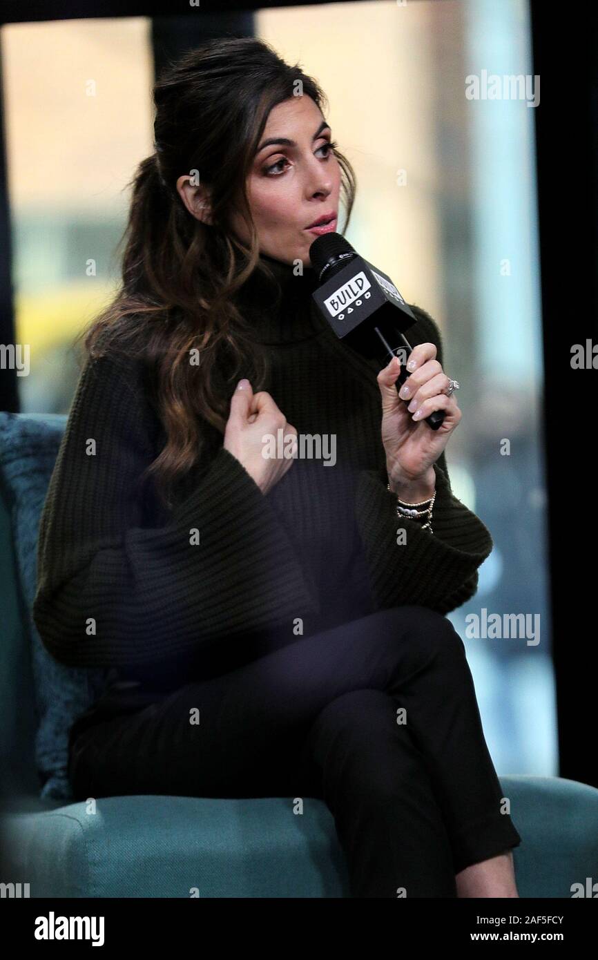 Jamie-Lynn Sigler inside for AOL Build Series Celebrity Candids - THU, AOL Build Series, New York, NY December 12, 2019. Photo By: Steve Mack/Everett Collection Stock Photo