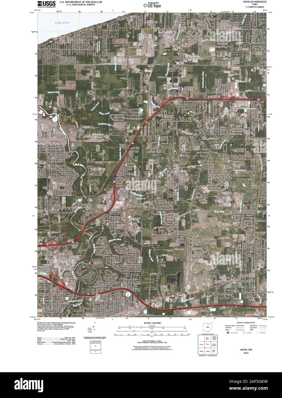 Map of avon ohio Cut Out Stock Images & Pictures Alamy