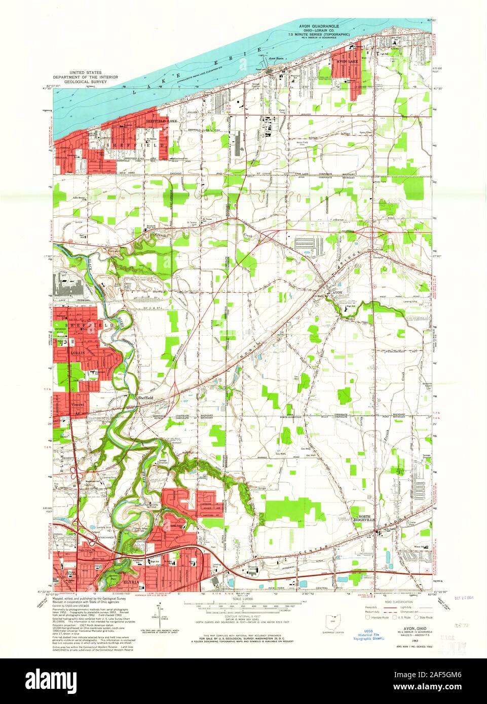 Avon ohio map hires stock photography and images Alamy