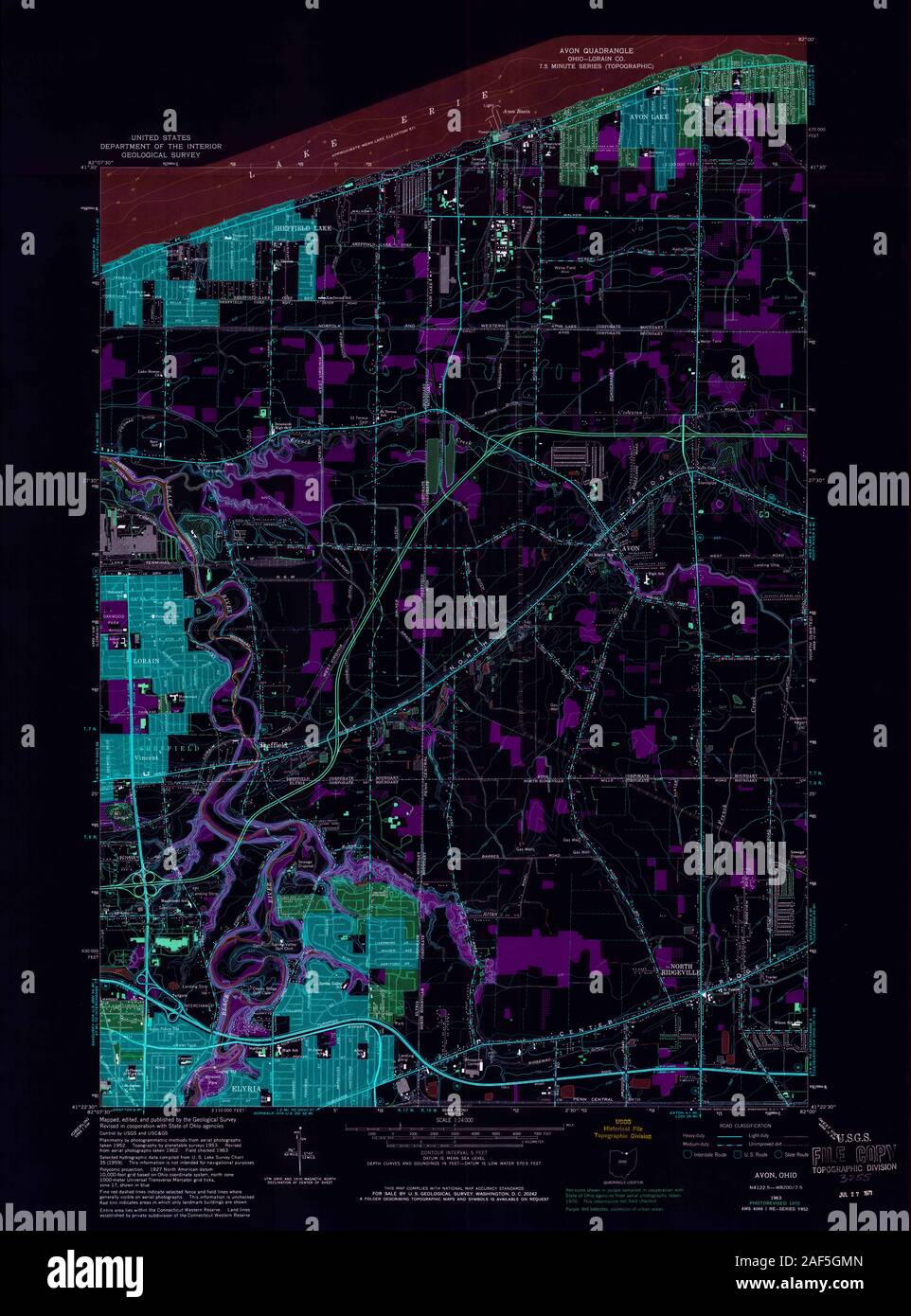 Map of avon ohio hires stock photography and images Alamy