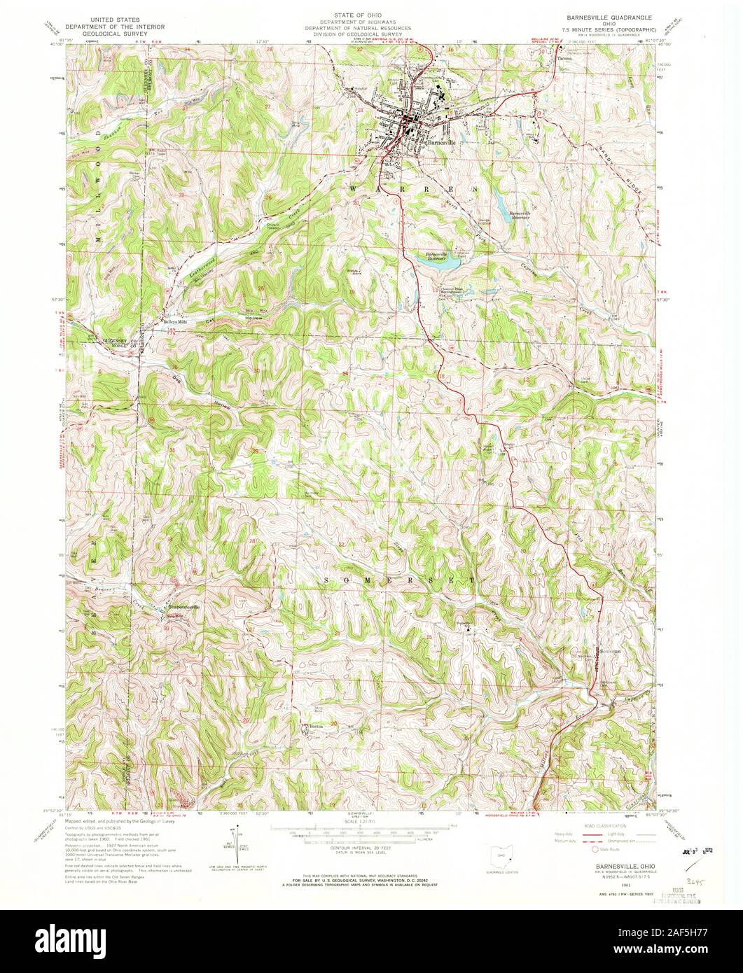 Map of barnesville Cut Out Stock Images & Pictures Alamy