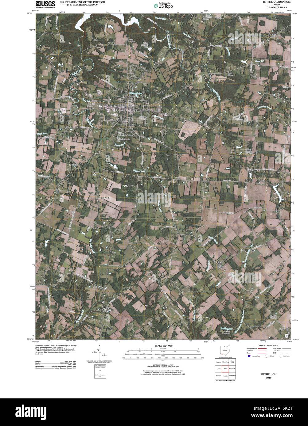 Bethel ohio map hires stock photography and images Alamy