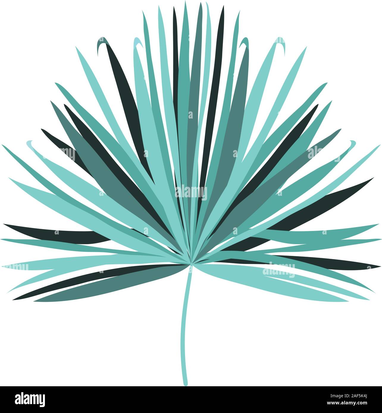Isolated tropical green leaf vector design Stock Vector Image & Art - Alamy
