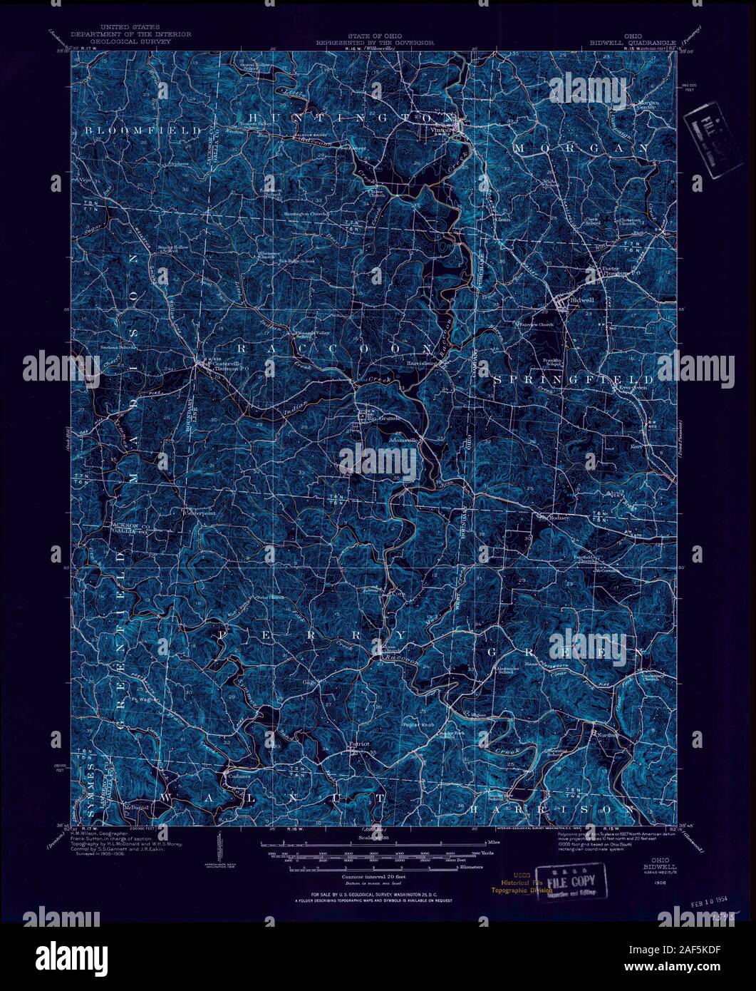 Map of bidwell ohio hires stock photography and images Alamy