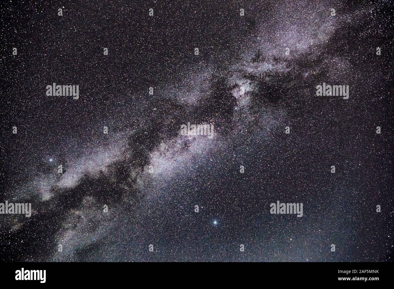 A look towards the heart of our own galaxy, the Milky Way Stock Photo