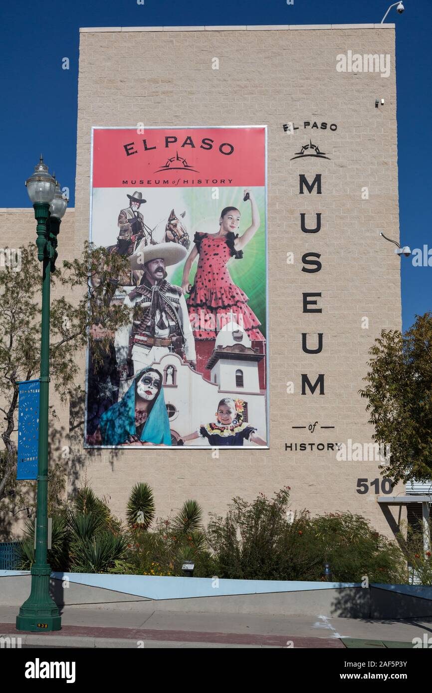 El Paso, Texas. El Paso Museum of History. Stock Photo