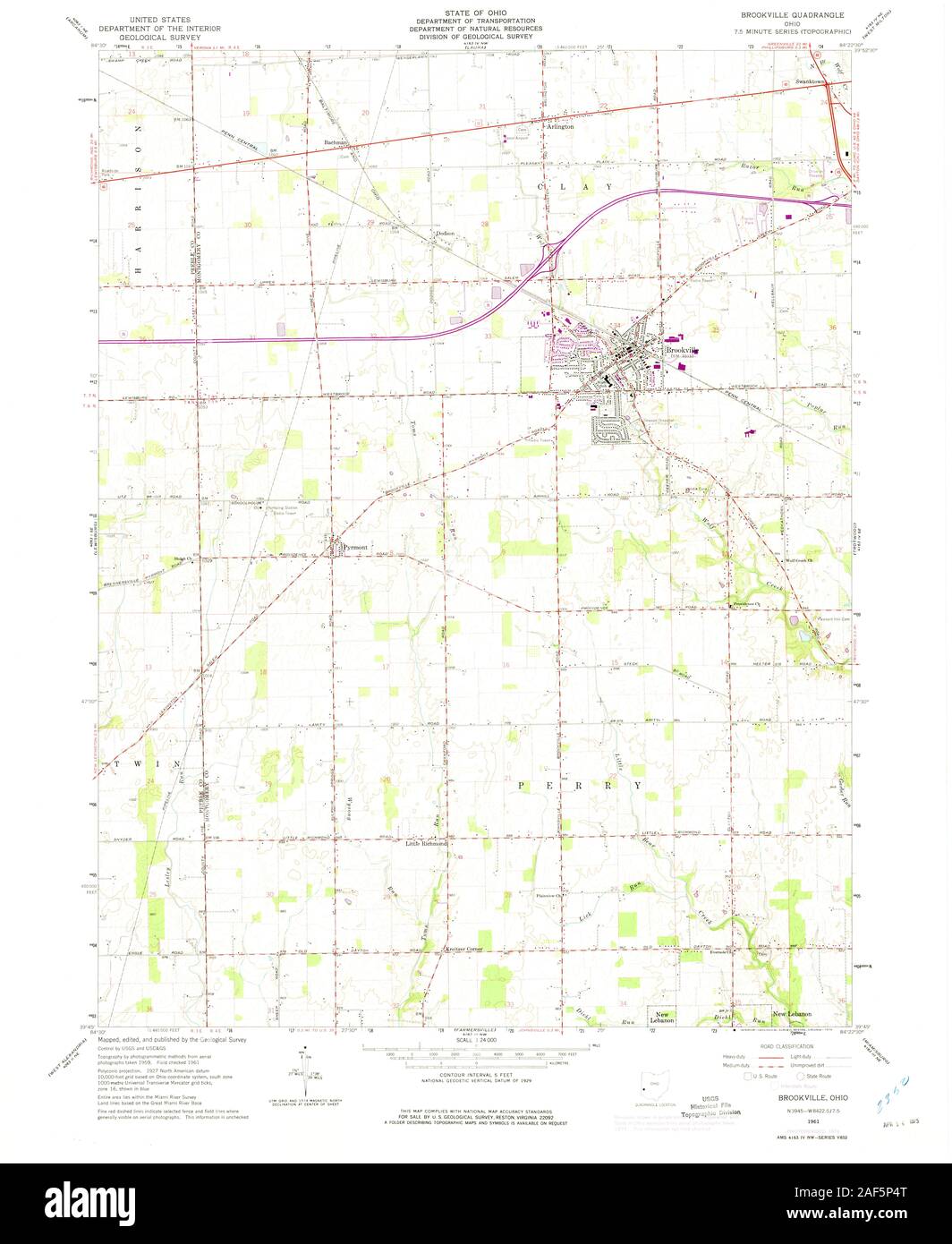 Brookville map Cut Out Stock Images & Pictures Alamy