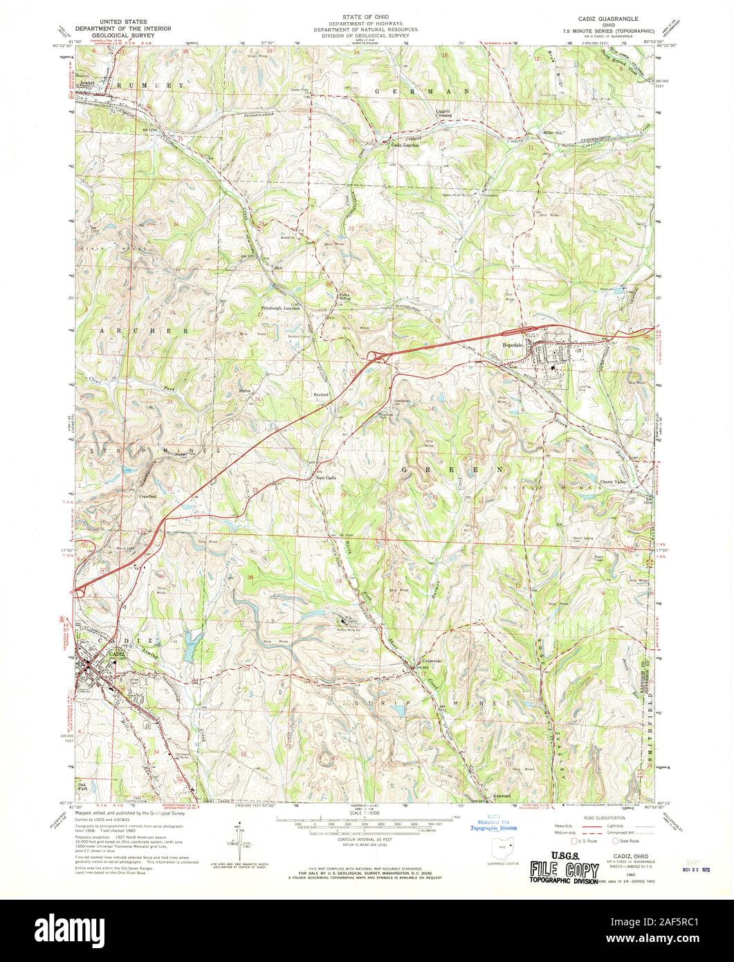 Cadiz ohio map hires stock photography and images Alamy