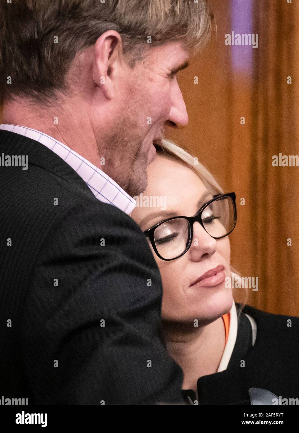 Michelle Dewberry, the former winner of The Apprentice and Brexit Party  candidate for Hull West & Hessle, with former Crystal Palace owner Simon  Jordan after she failed to win the Kingston upon