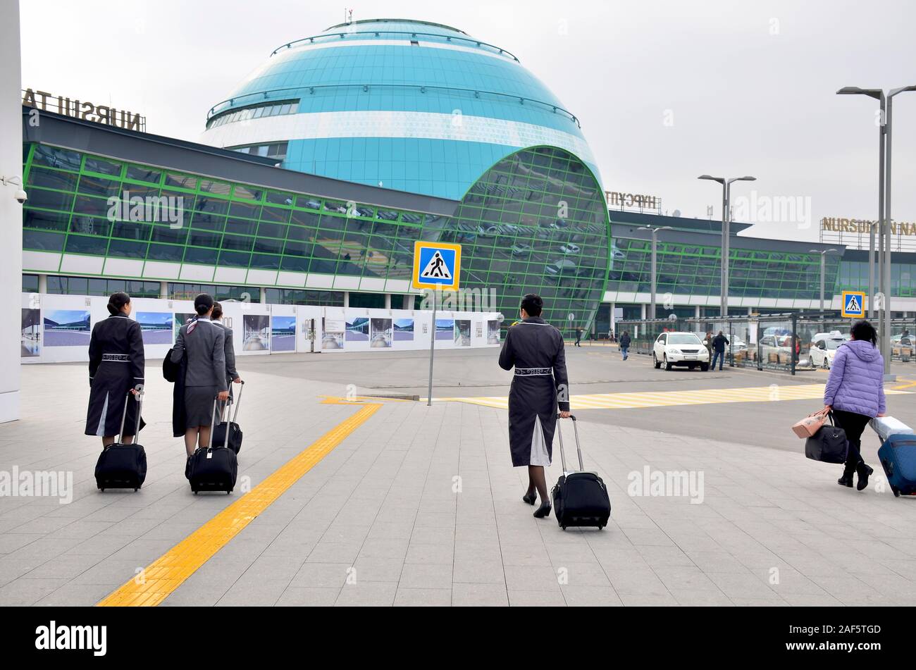 building airport Nursultan Kazakhstan, Stock Photo