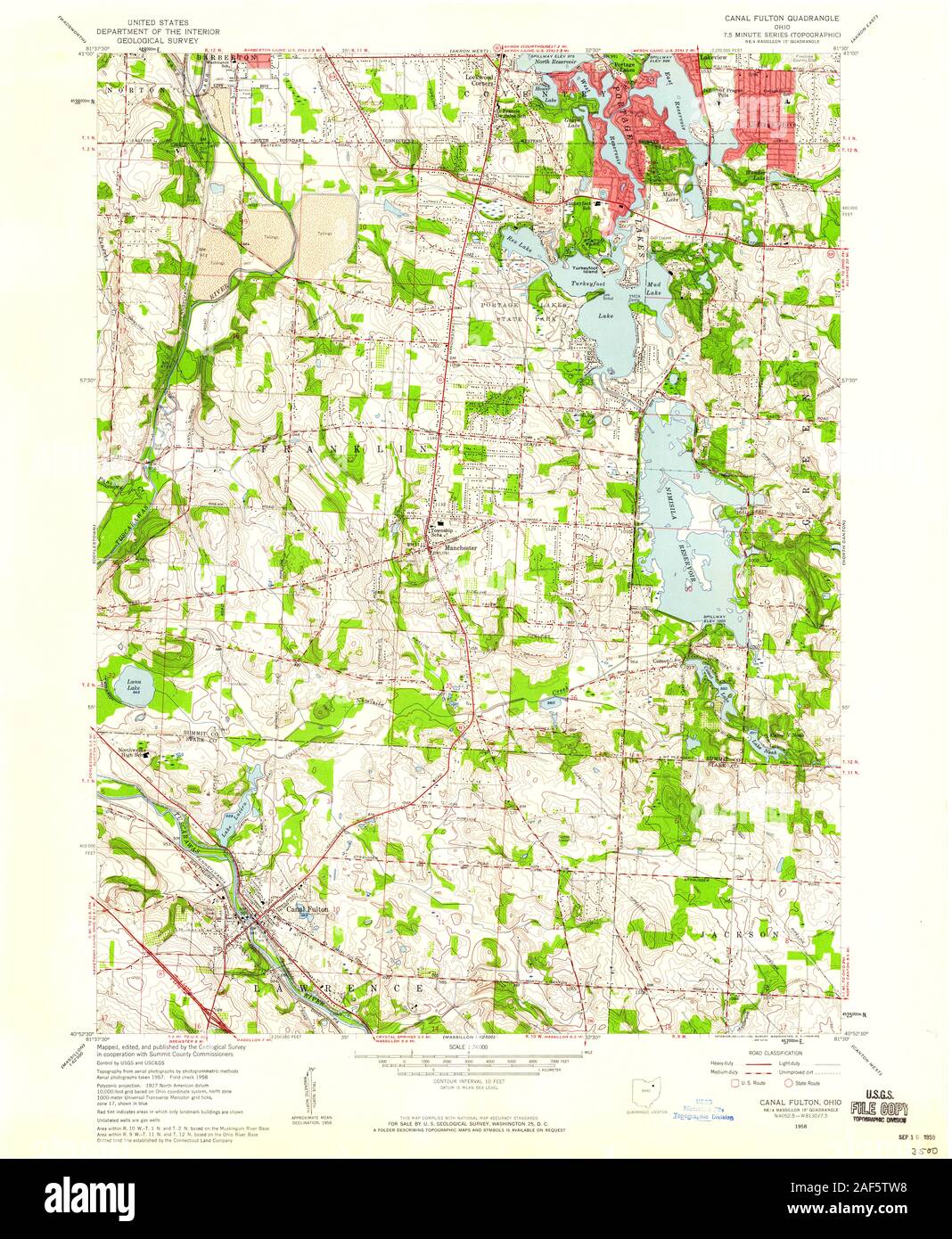 Map of canal fulton hires stock photography and images Alamy