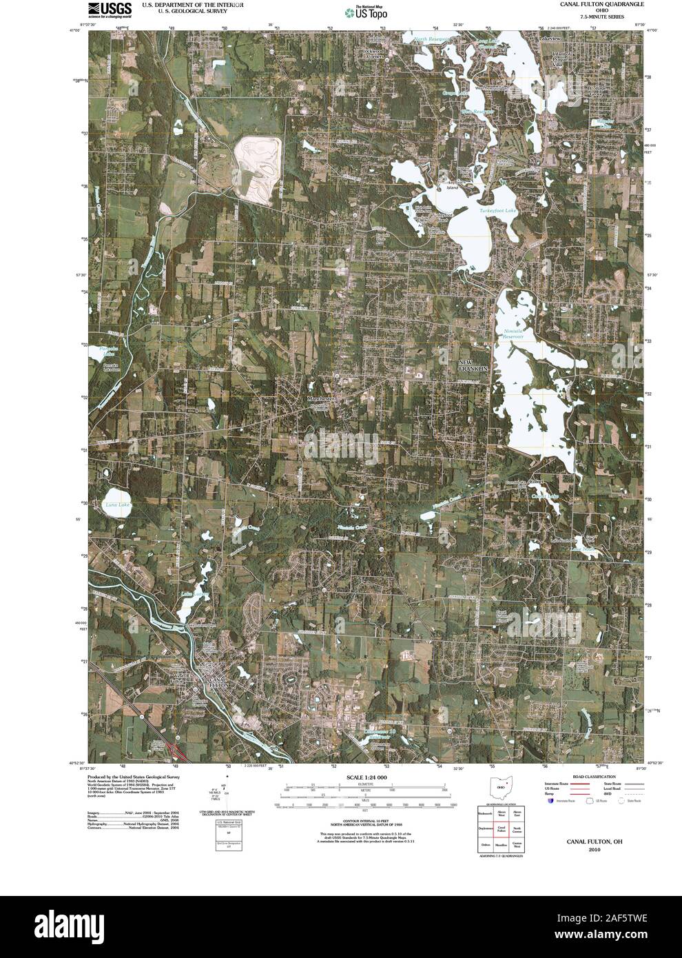 Map of canal fulton hires stock photography and images Alamy