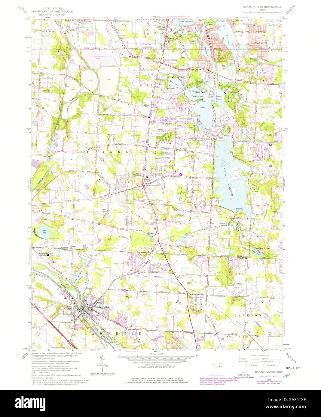 Map of canal fulton hires stock photography and images Alamy