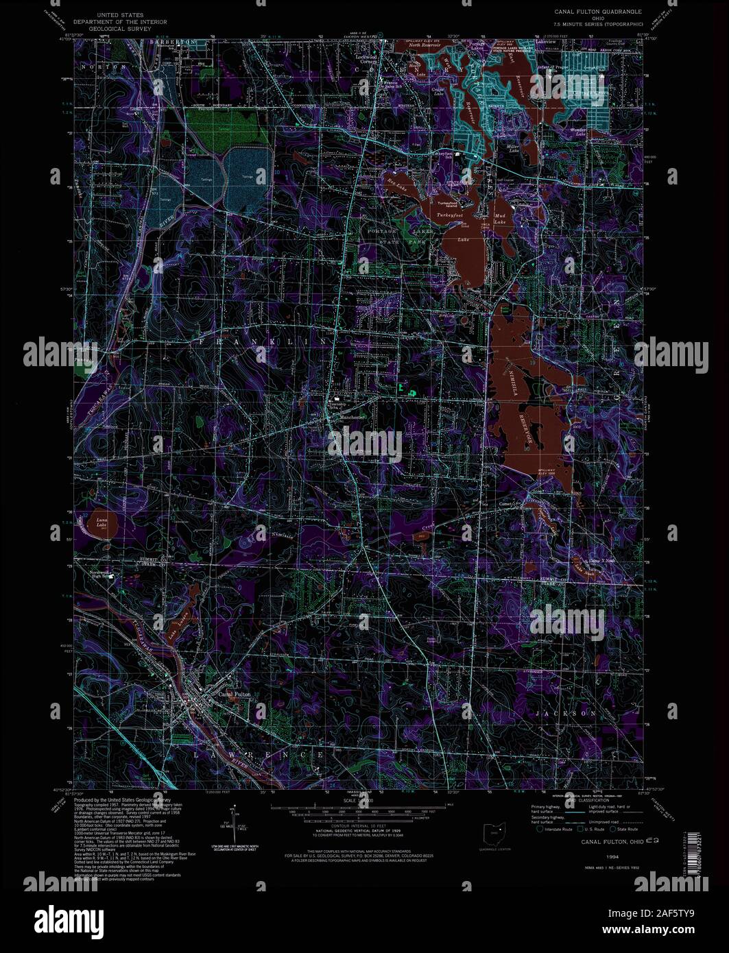 Map of canal fulton hires stock photography and images Alamy