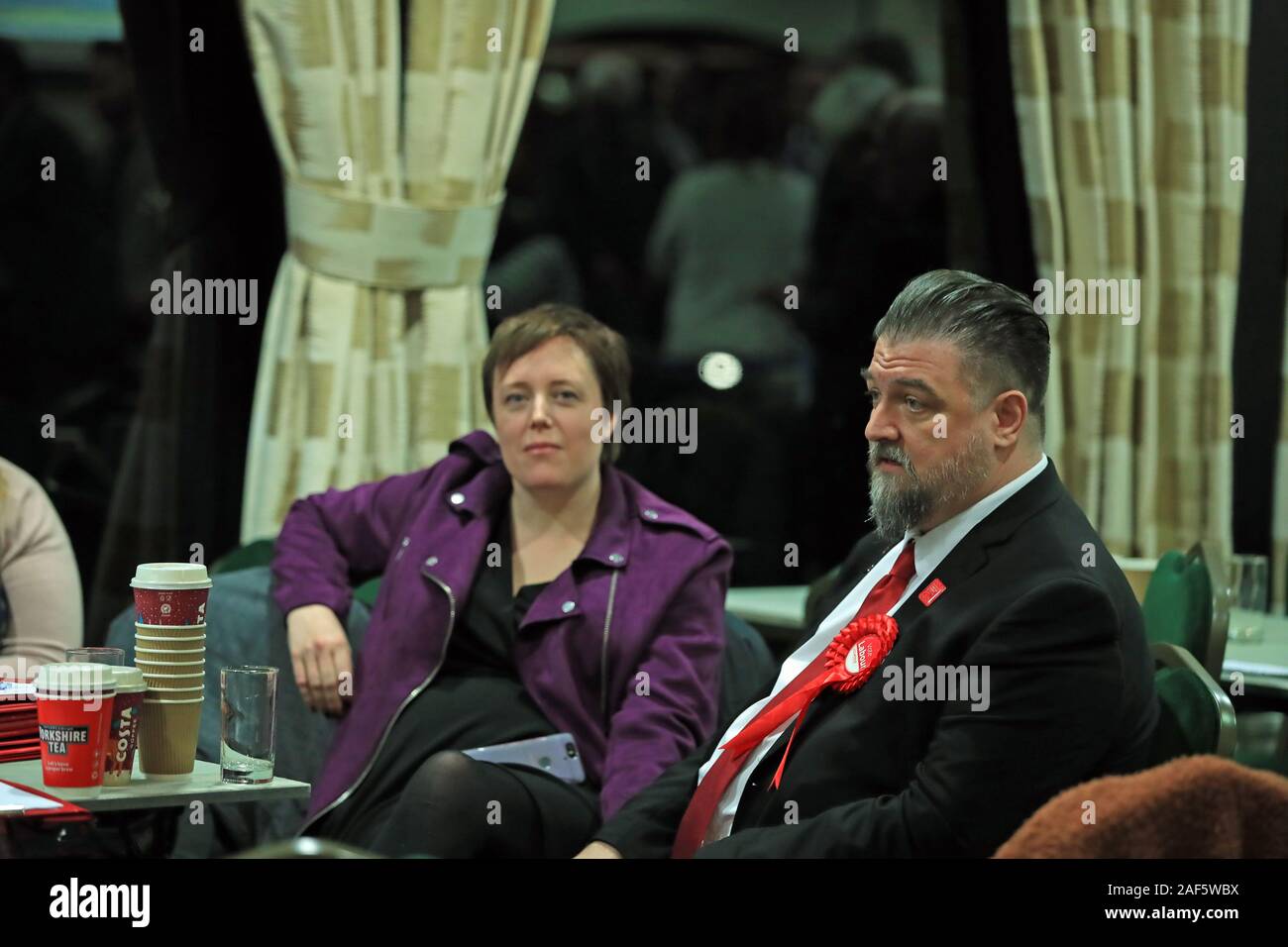 Labour candidate Carl Greatbatch commiserates after losing the