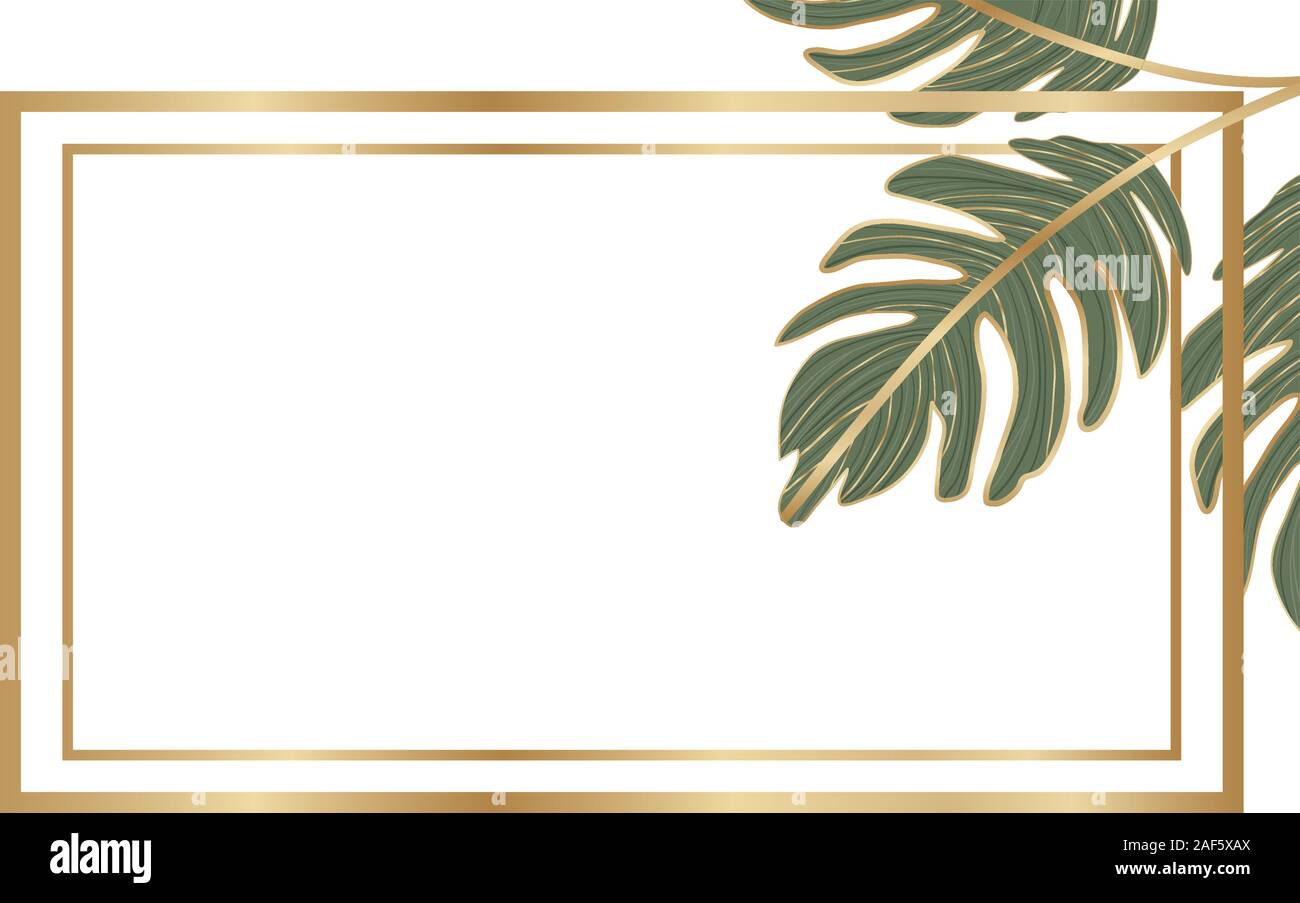 Isolated tropical green leaves vector design Stock Vector Image & Art ...