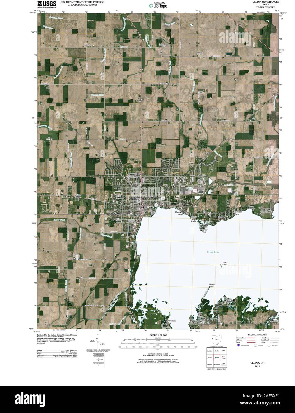 Map of celina ohio hi-res stock photography and images - Alamy