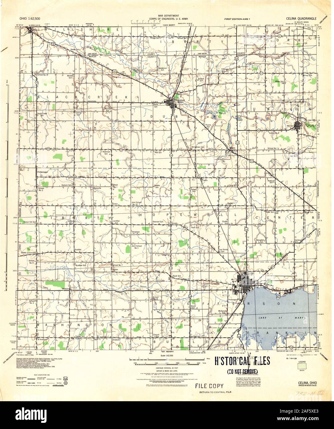 Map of celina ohio hi-res stock photography and images - Alamy