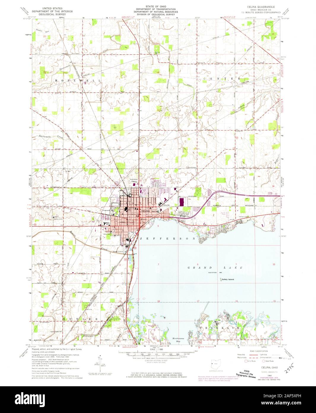 Map Of Celina Ohio Map Of Celina Ohio Hi-Res Stock Photography And Images - Alamy