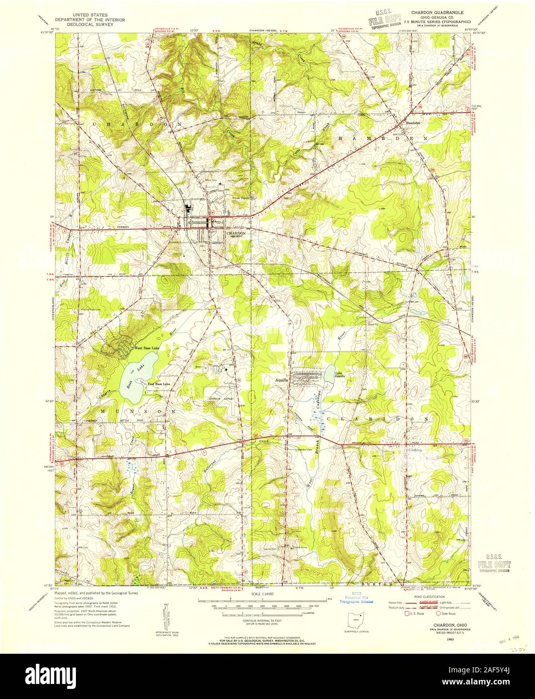 Map of chardon hires stock photography and images Alamy