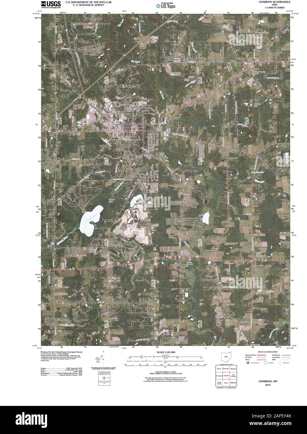 Map of chardon hires stock photography and images Alamy