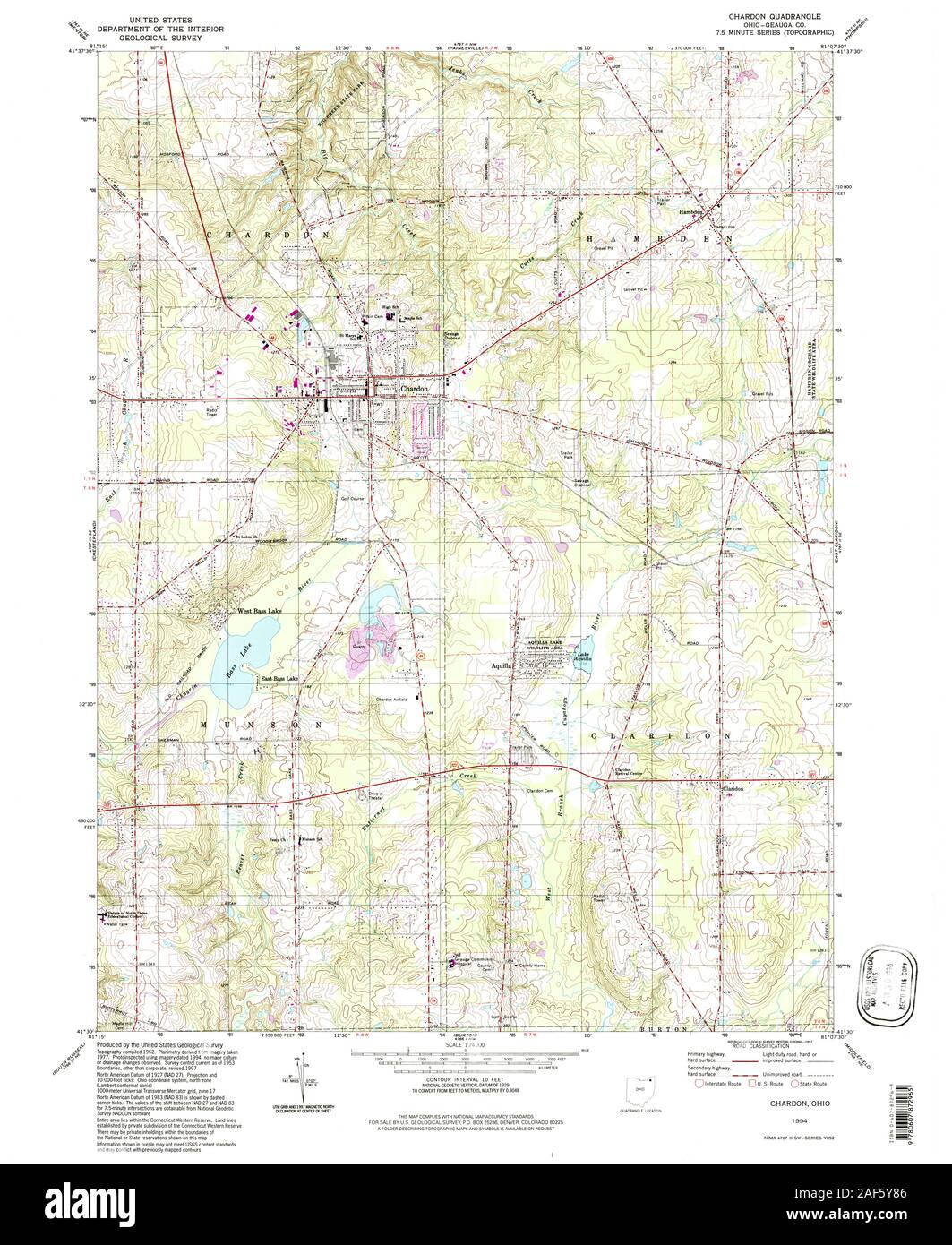 Map of chardon hires stock photography and images Alamy