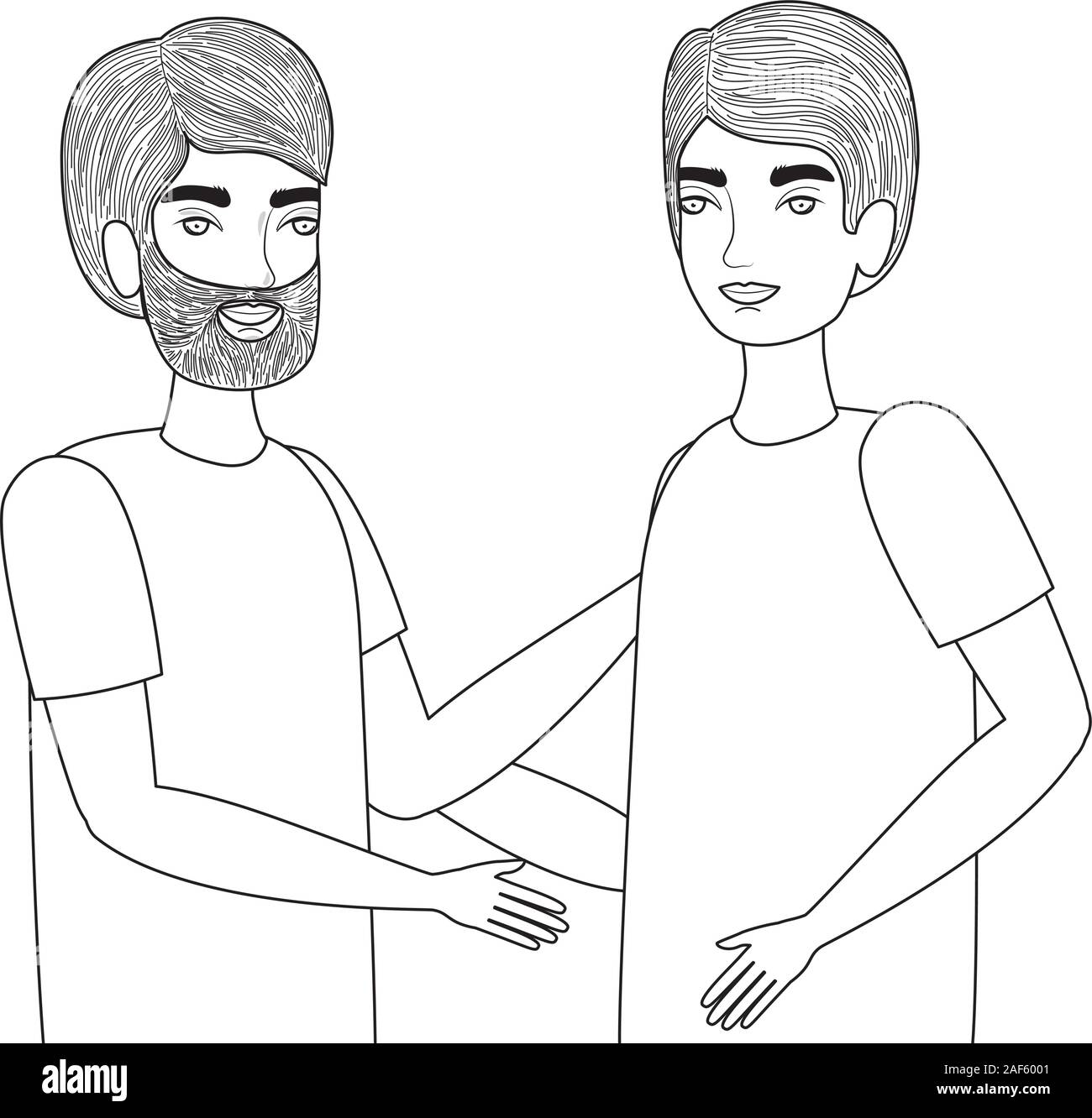 Men cartoon drawing vector design Stock Vector Image & Art - Alamy