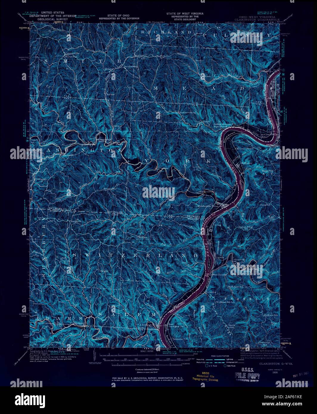 Clarington map hires stock photography and images Alamy