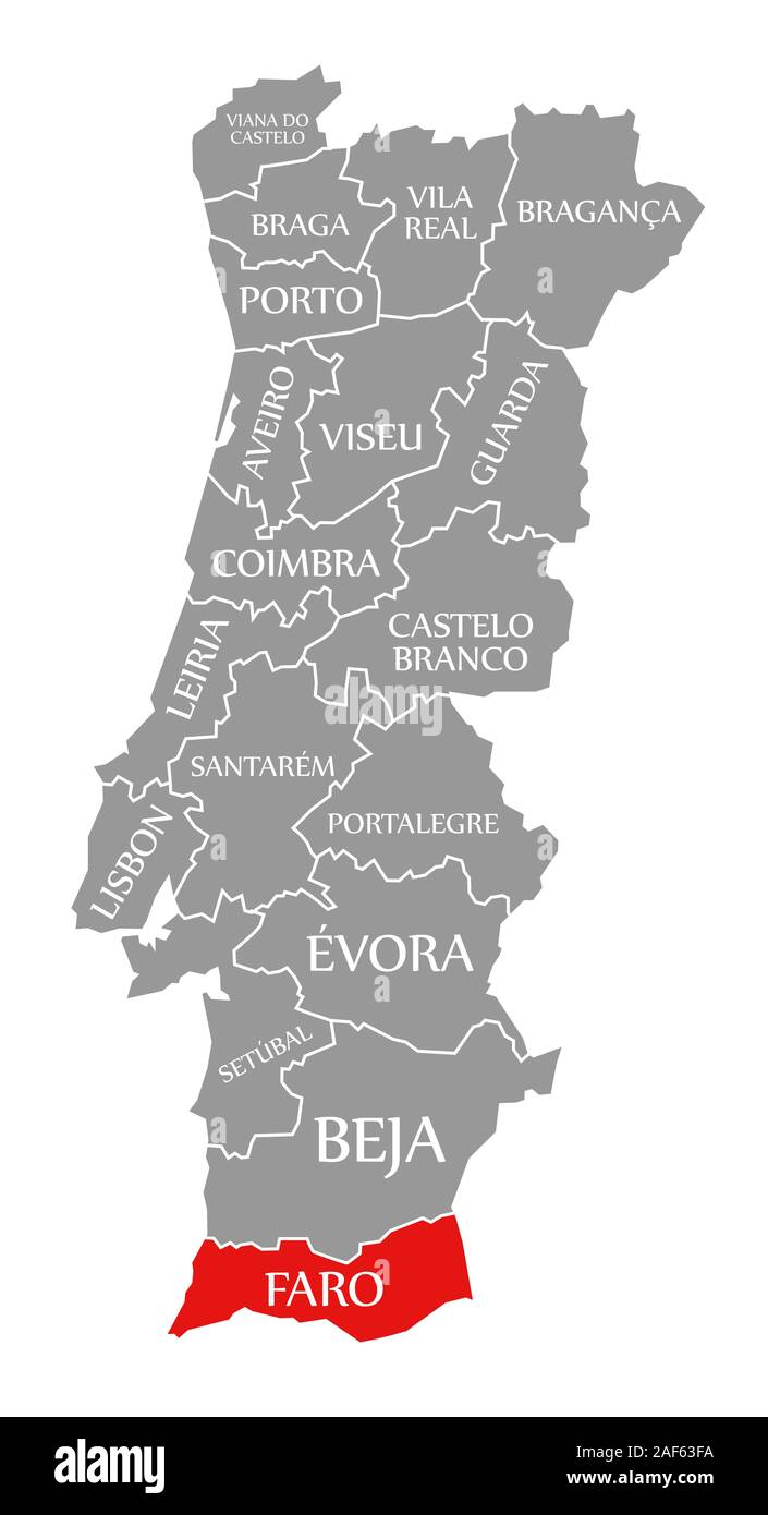 Mapa do Algarve