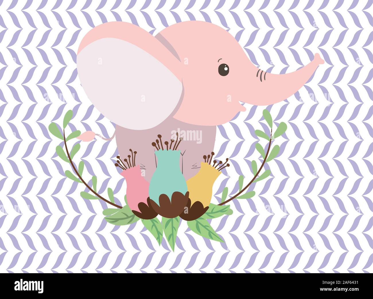 Cute elephant cartoon vector design Stock Vector Image & Art - Alamy