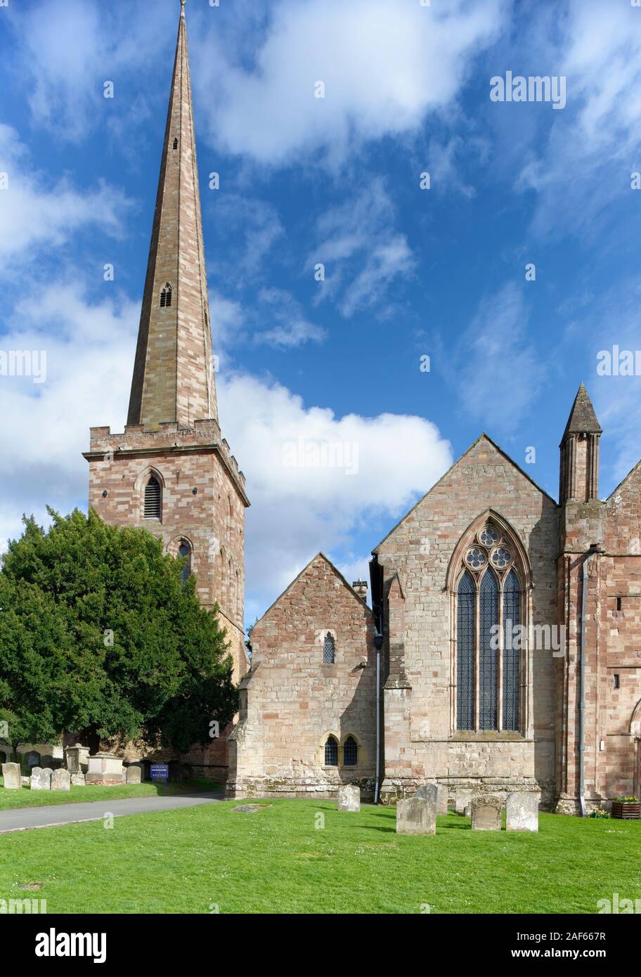 St Michaels & All Saints Church with detatched Tower, Ledbury, Herefordshire Stock Photo