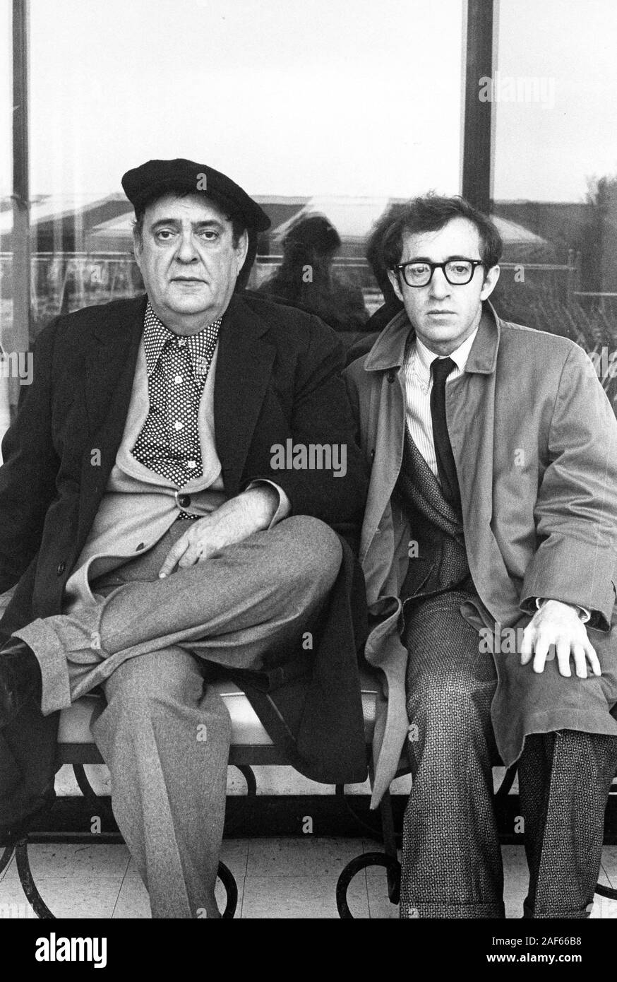 WOODY ALLEN and ZERO MOSTEL in THE FRONT (1976), directed by MARTIN