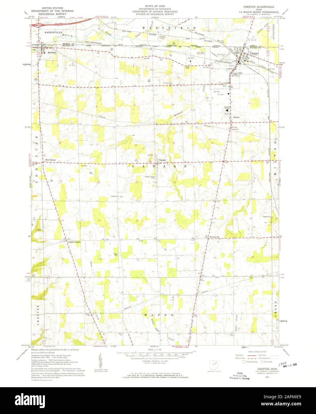 Map of creston hires stock photography and images Alamy