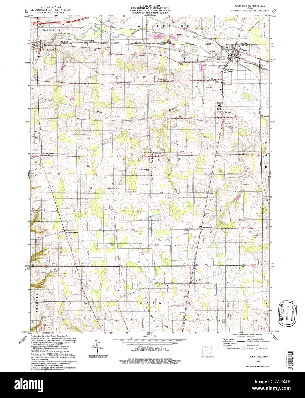 Creston ohio map Cut Out Stock Images & Pictures Alamy