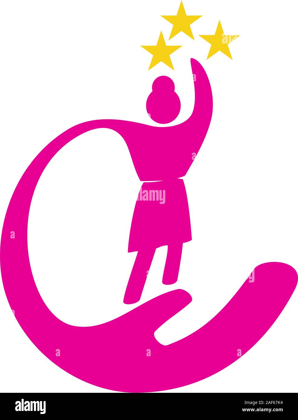 Woman power international logo icon symbol Vector Image