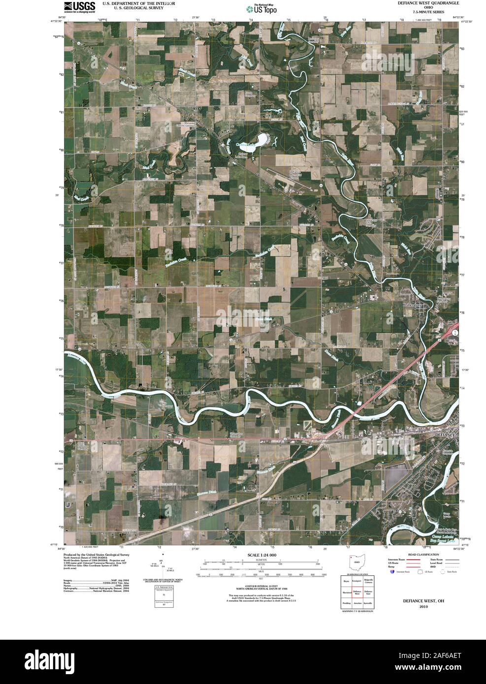 Map of defiance ohio Cut Out Stock Images & Pictures Alamy