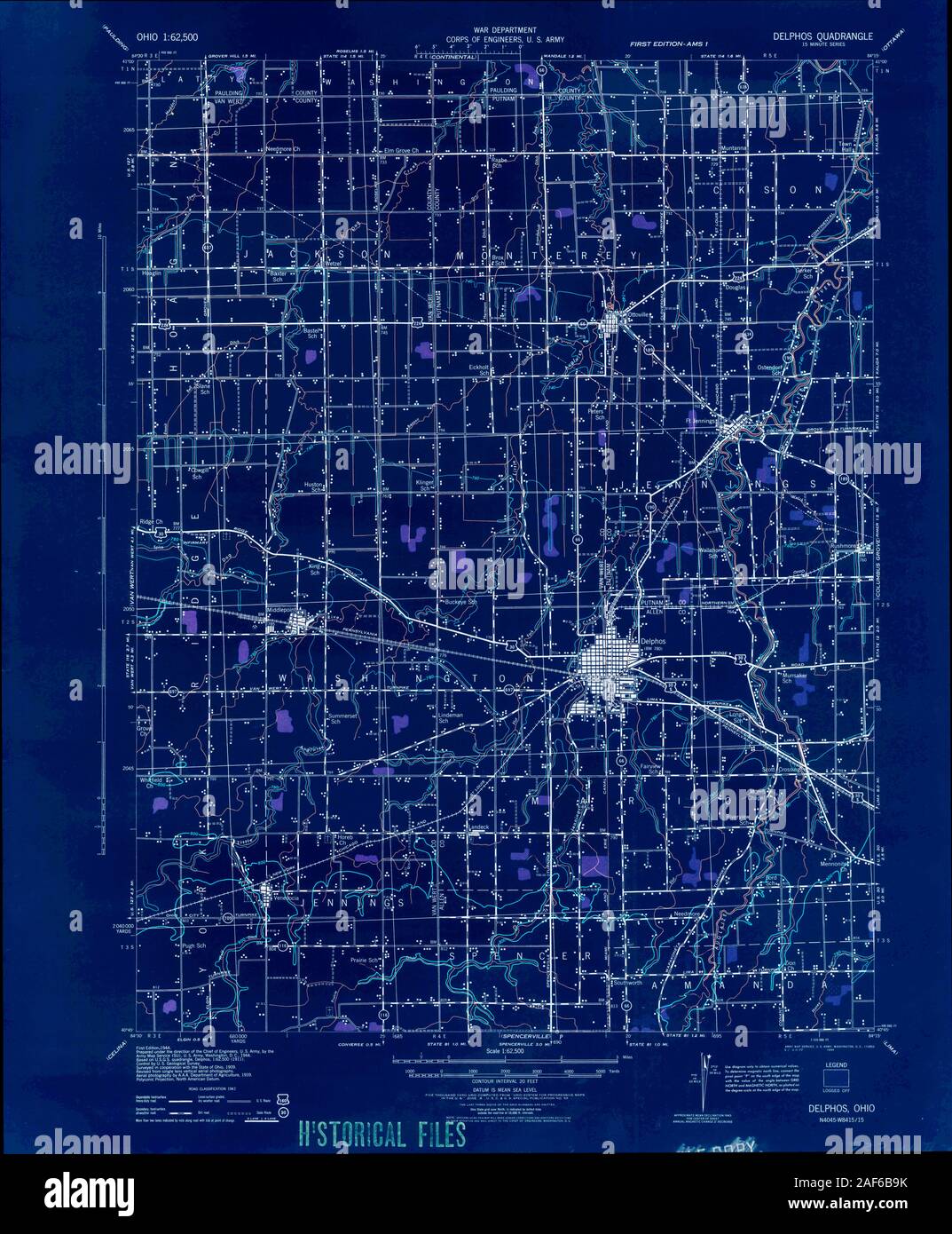 Delphos map hires stock photography and images Alamy