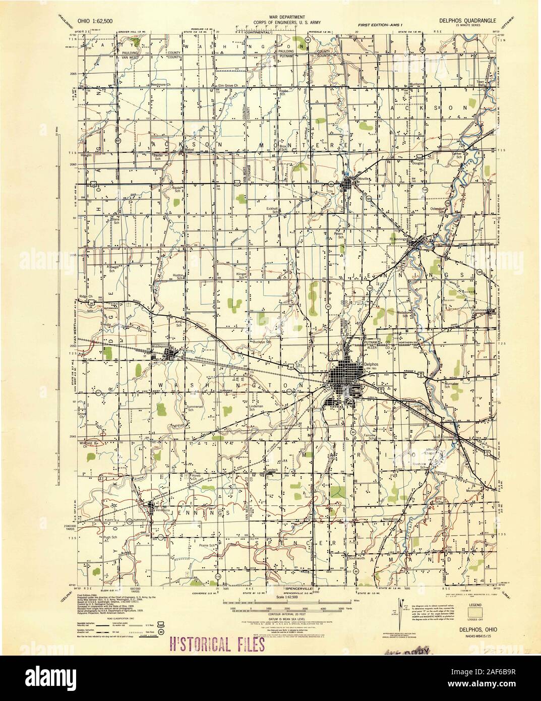 Map of delphos ohio hires stock photography and images Alamy