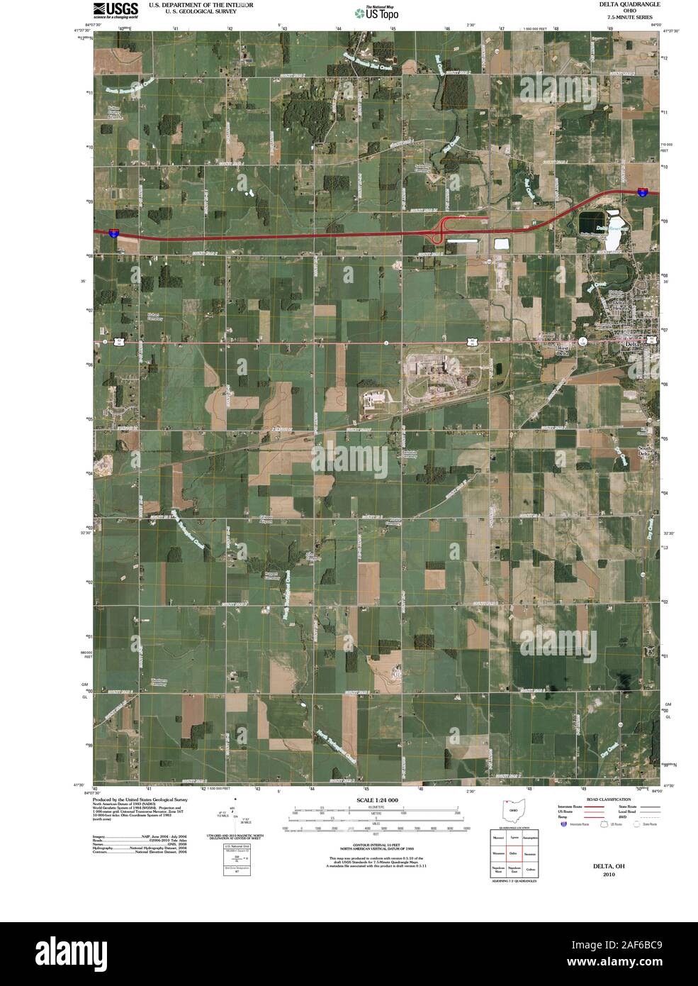 Delta ohio map hires stock photography and images Alamy