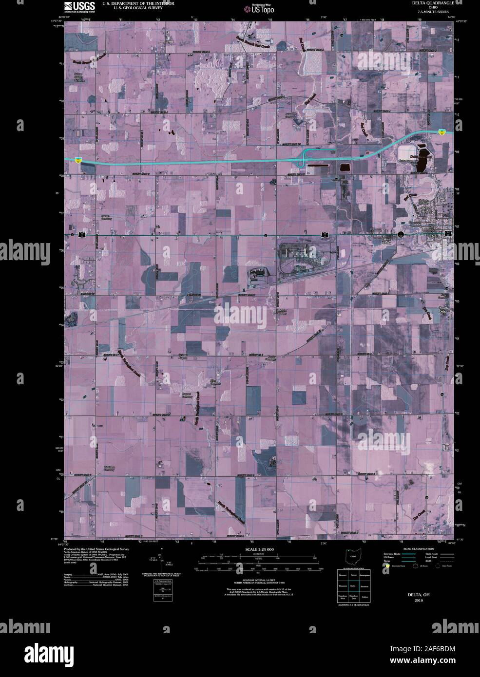 Delta ohio map hires stock photography and images Alamy