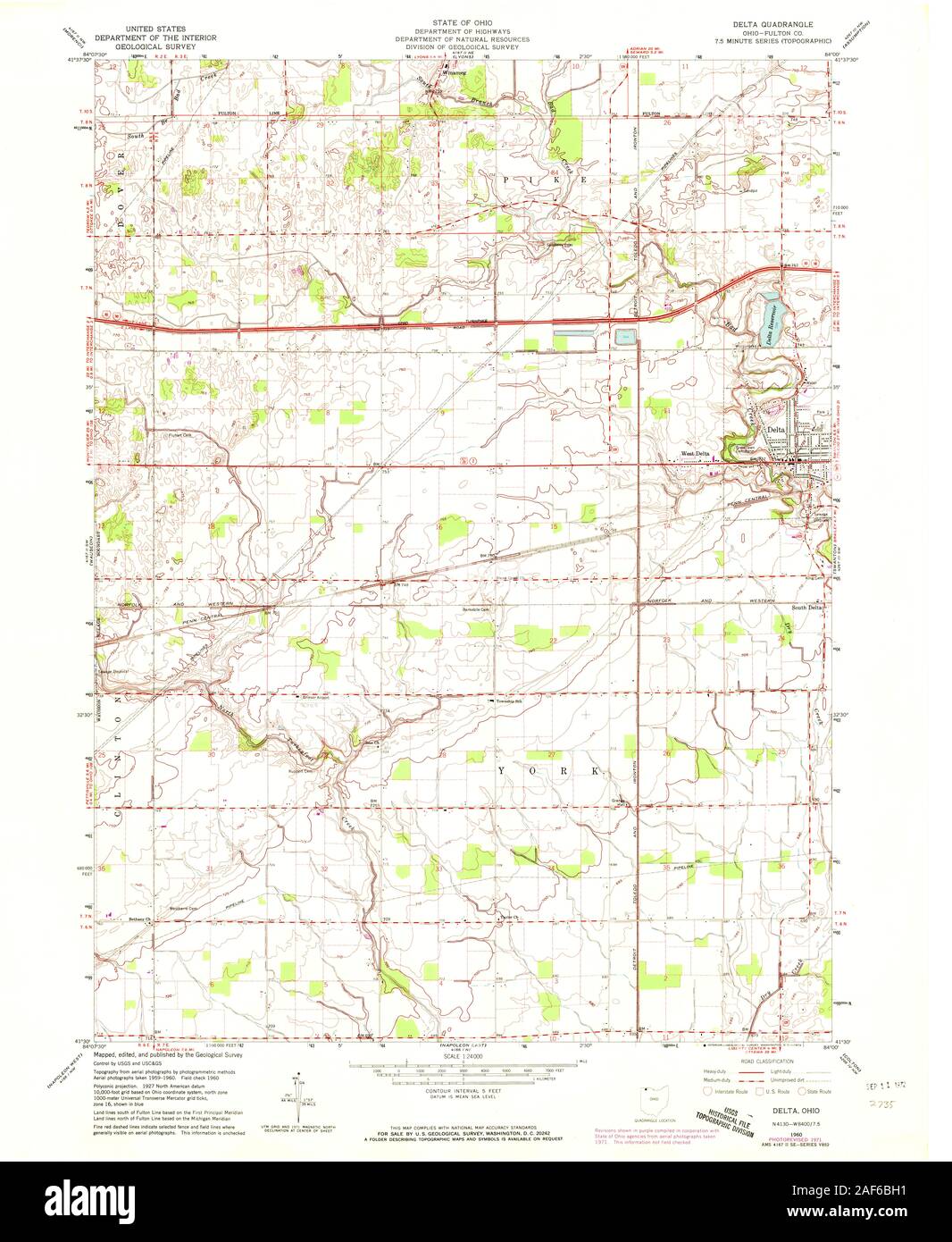 Delta ohio map hires stock photography and images Alamy