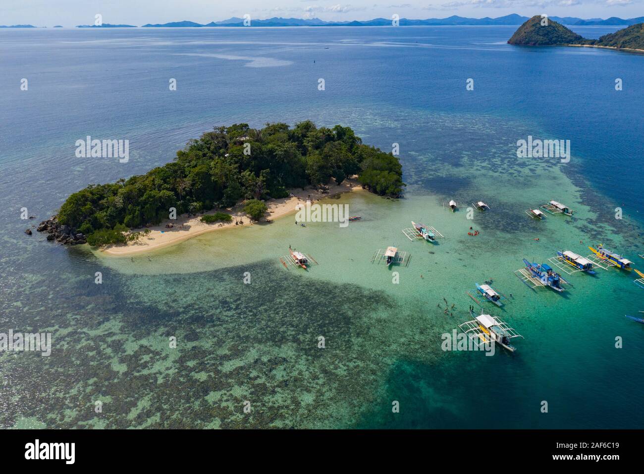 Aerial view of CYC beach,Coron,Palawan,Philippines Stock Photo - Alamy