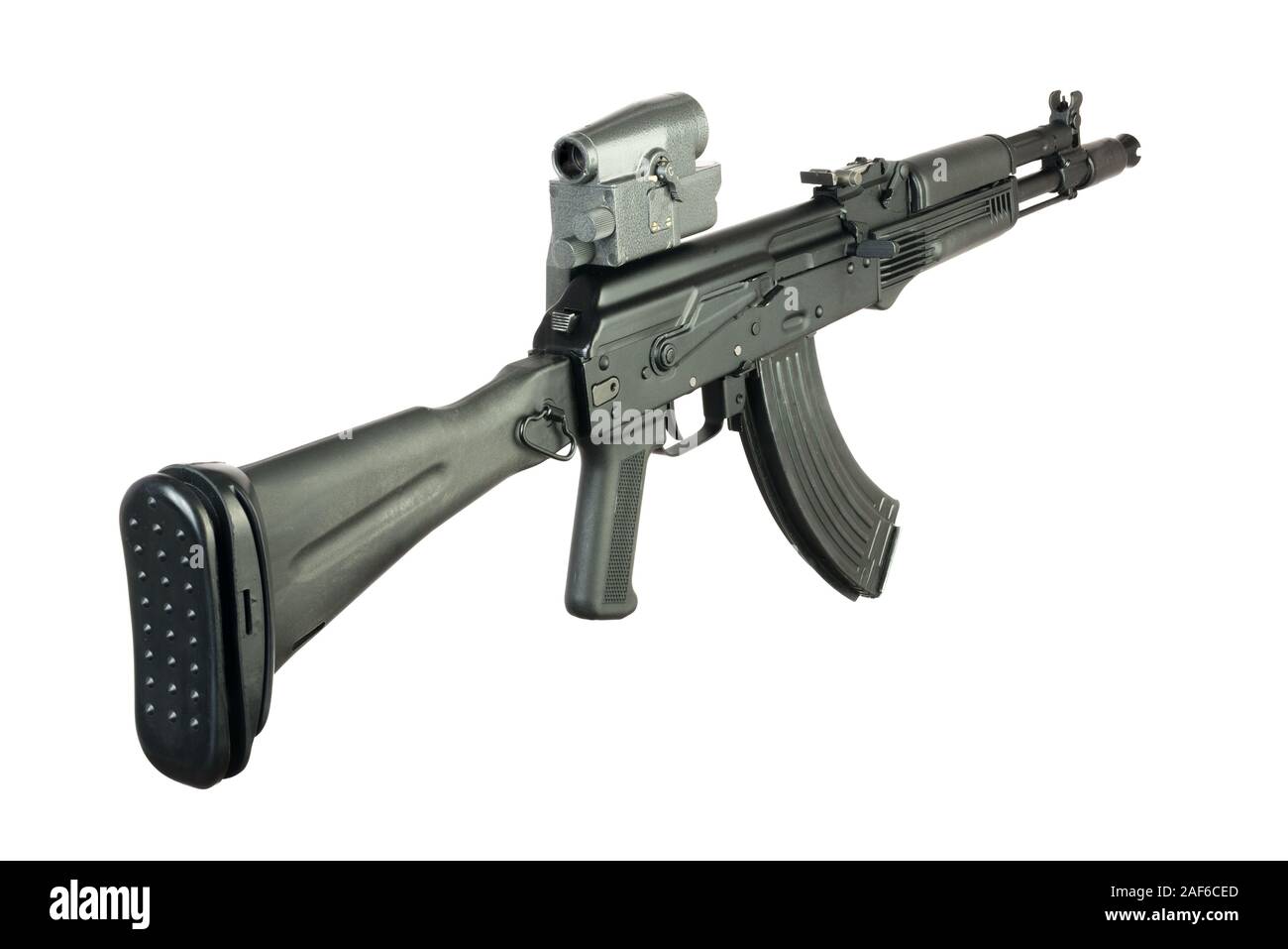 SaigaM (Ak47 mode) with strap isolated Stock Photo Alamy