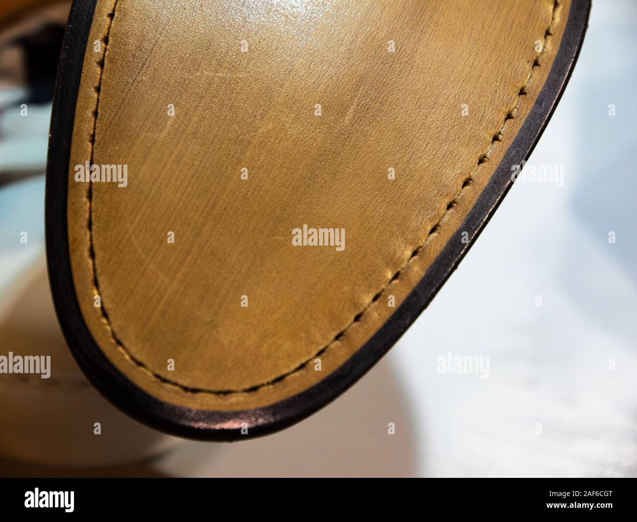 elegant Italian handmade shoe with leather sole Stock Photo Alamy