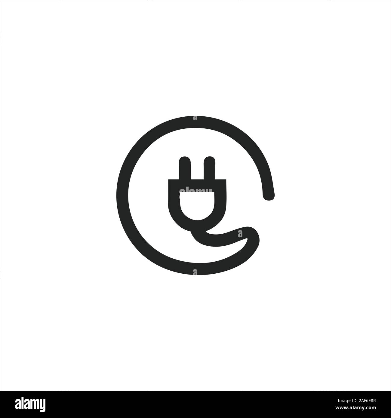 Letter RM Logo With Lightning Icon, Letter Combination Power