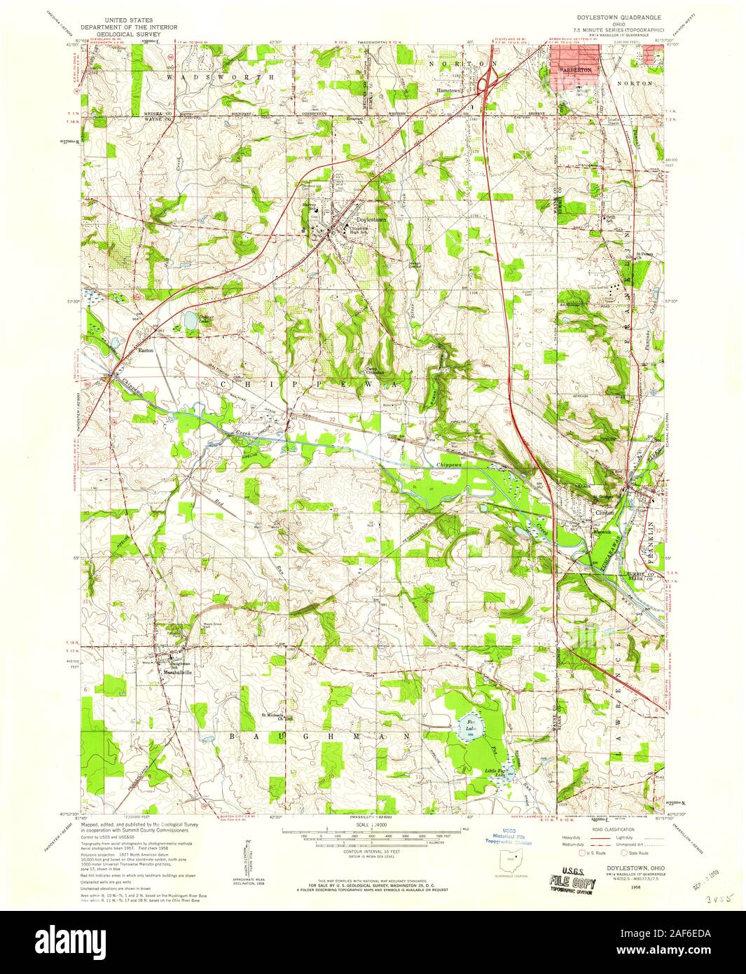 Map of doylestown hires stock photography and images Alamy