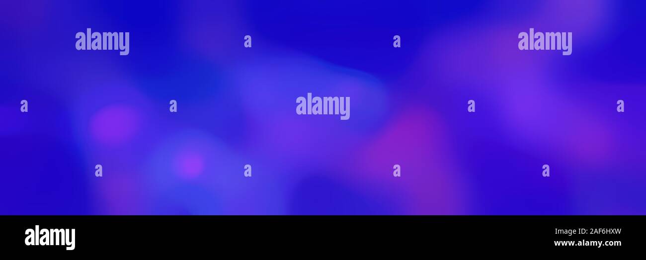 blurred bokeh horizontal background with medium blue, blue violet and