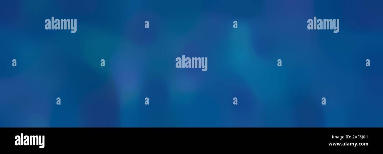 blurred bokeh horizontal background with teal, strong blue and teal