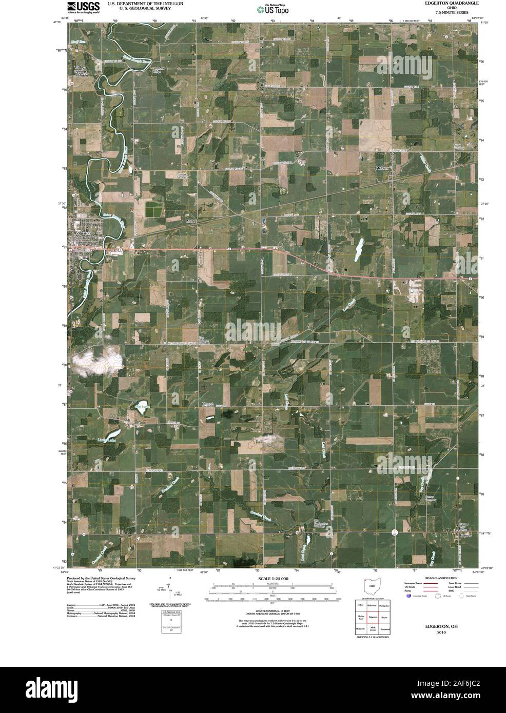 Map of edgerton ohio Cut Out Stock Images & Pictures Alamy