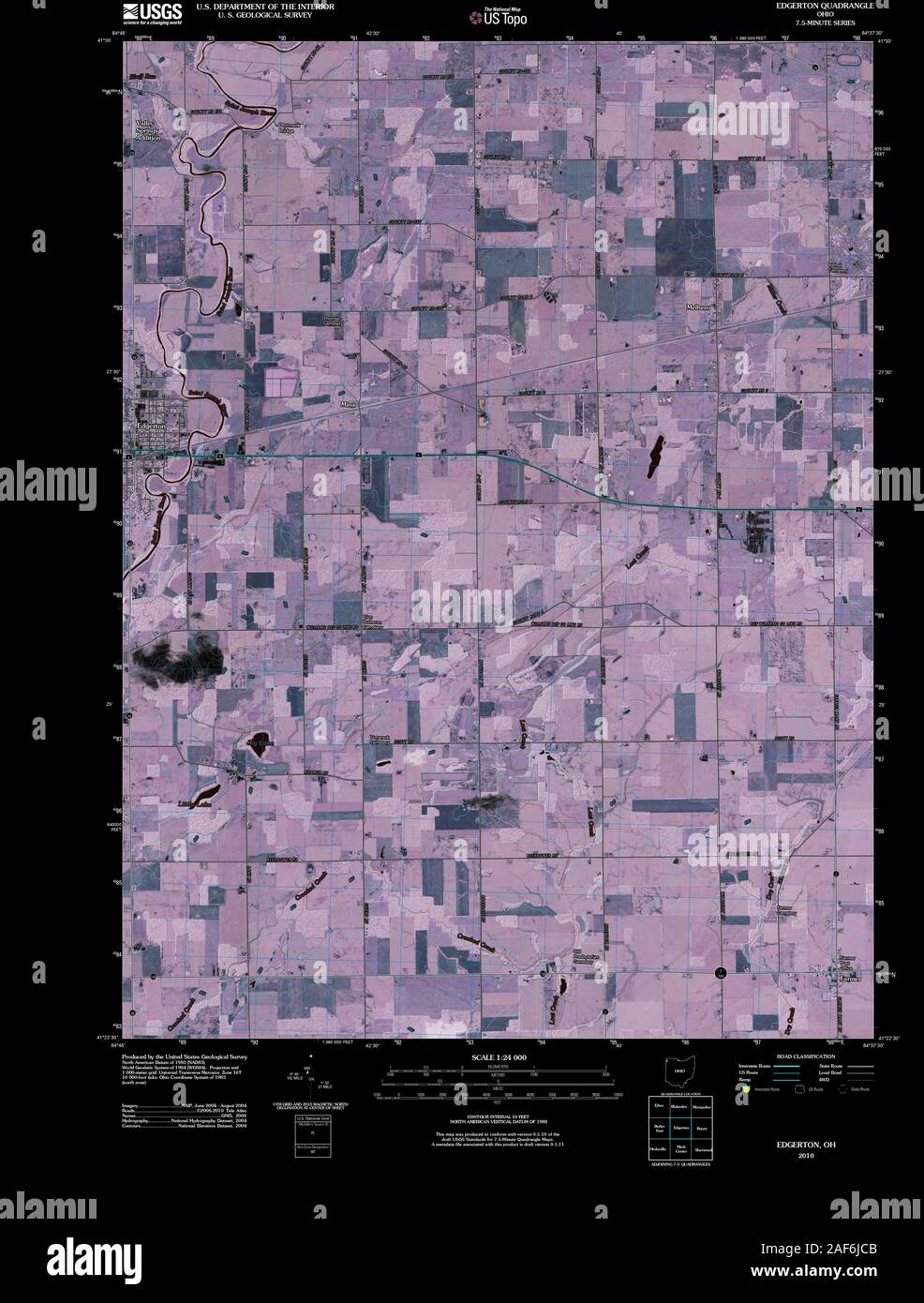 Edgerton ohio map hires stock photography and images Alamy